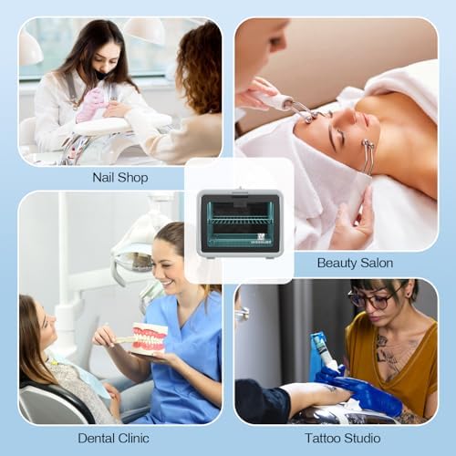 SalonDepot UV Sanitizer Cabinet Professional Disinfection Box 8L Gray - Image 7