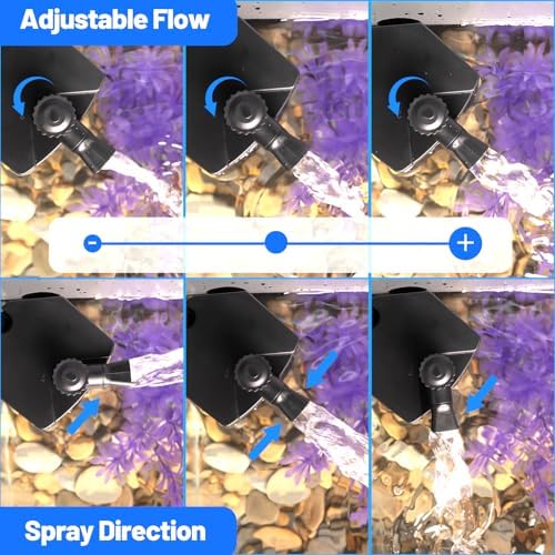 Yaubay Aquarium Filter for Up to 10 Gallons, Corner Fish Tank Filters - Image 6
