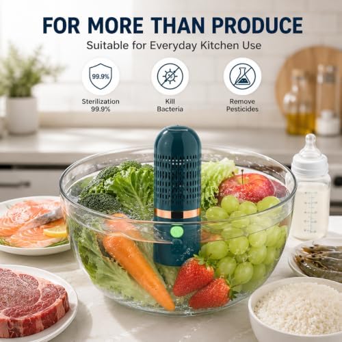 Fruit and Vegetable Washing Machine,Fruit Cleaner Device with OH-ion - Image 2