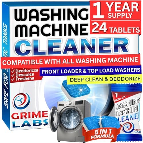 Washing Machine & Dishwasher Cleaner Tablets Bundle – 12-Month Supply | Deep Cleaning & Deodorizing Tablets for Dishwashers & Washing Machines | 48-Tablet Set – Value Pack - Image 2
