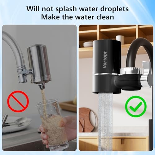 Faucet Filter, NSF Certified, 400 Gallon High Efficiency Water Purification System, Fast 99% Chlorine & Odor Removal with 3 Water Filter（T1-Black） - Image 6