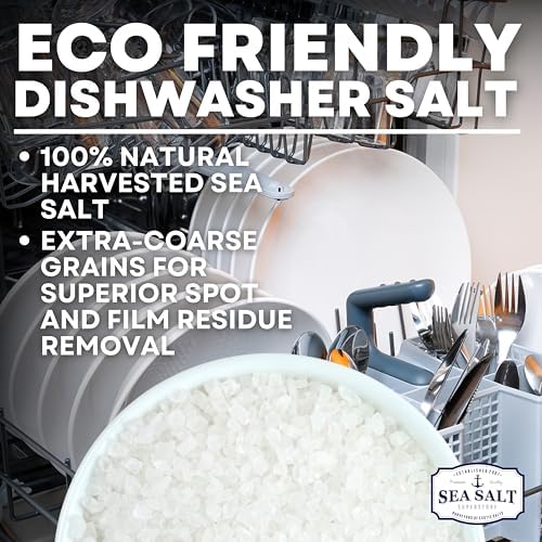 Sea Salt Superstore Dishwasher Salt, Natural Water Softener, 30 oz Bag - Image 2