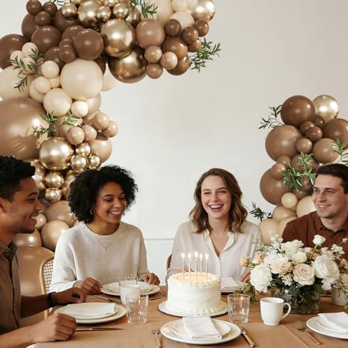 Brown Balloon Arch Kit for Bear Baby Shower Birthday Party Decorations - Image 6