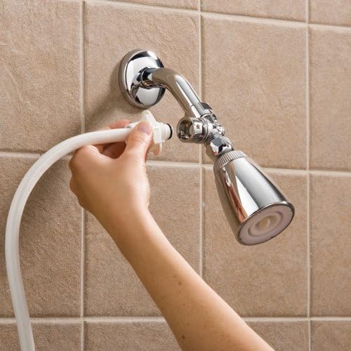 Rinse Ace Extra Connector for Detachable Hose - Spare Part for Showerhead Sprayer, Chrome, Plastic, Standard - Image 2