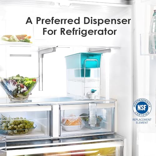 Waterdrop WFD-40B Water Filter Dispenser, 35-Cup Capacity, Turquoise - Image 6