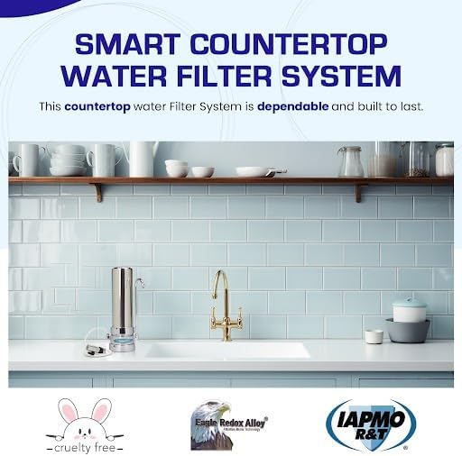 Smart Countertop Water Filter System | Crystal Quest (Single, Stainless Steel) - Image 2