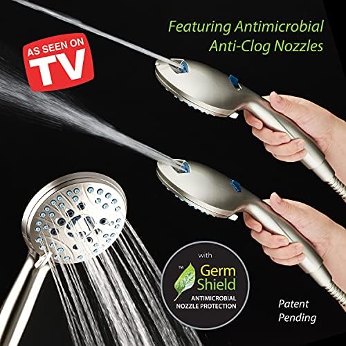 AquaCare 50-mode High Pressure 7 inch Shower Head Combo w/Dual Power Wash - Image 3