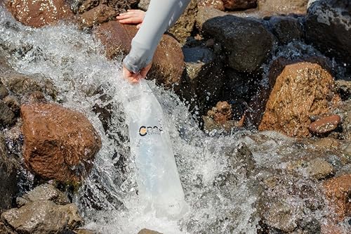 Vecto Water Collection and Filtration Bag (2L, 3L) - 28mm Neck Compatible with Popular Filters - Wide Opening for Easy Water Collection - Lightweight, Compact, Durable Tethered Cap and Slider - Image 3