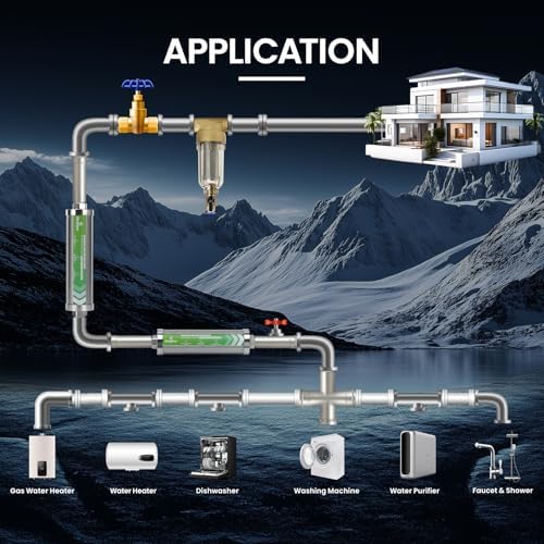 Salt-Free Water Descaler Sysrem – Central Whole-House Water Softener, 3/4" NPT, Polarization System, Prevents Scale Without Salt or Chemicals - Image 7