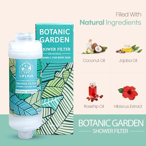 LIFLASH Vitamin C Shower Filter for Hard Water, Aromatherapy Softener Purifier, Help with Softer Skin and Hair Enhancement, for Universal Output Showerhead, Easy Installation (BOTANIC GARDEN) - Image 4