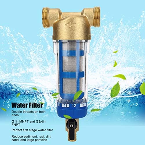50 Micron Spin Down Sediment Water Filter, G1 MNPT Pre Filter for Whole - Image 7