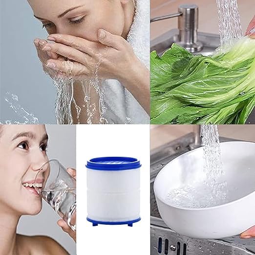 5 Pack Sink Water Faucet Filter Cartridge Replacements,Sink Water Filter Faucet Water Filter, Removes Chlorine Fluoride Heavy Metals,Soften Hard Water - Image 4