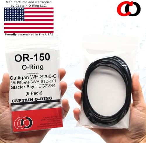Captain O-Ring - Replacement OR-150 O-Rings for Culligan Water Filter Housing Gasket Seals (6 Pack) [WH-S200-C, 3WH-STD-S01, HDG2VS4] - Image 6