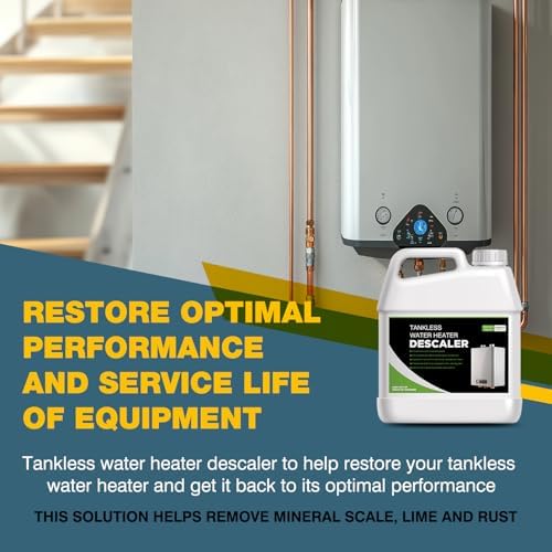 Tankless Water Heater Descaler - Quart (32 oz) Premium Descaler for Tankless Water Heater Systems, Restores Heating Efficiency, Easy Use - Image 3