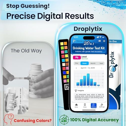 20-in-1 Drinking Water Test Kit with App, Digital Water Tester for Drinking Water, Home Water Test Kit, Well Water Testing Kit, Water Test Strips for Lead, Hardness, Chlorine, Nitrate & more - Image 2