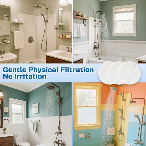 xcivi 30PCS Filtered Sediment Pad for AquaHomeGroup Filtered Shower Head - Image 5
