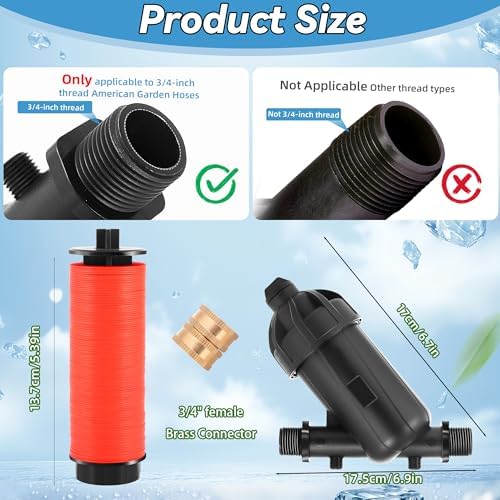3/4" Drip Irrigation Disc Y Filter 120 Mesh 130 Micron - Image 2