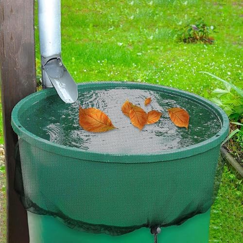 Water Barrel Screen Soft Black Drawstring Design 37.4in Diameter - Image 2