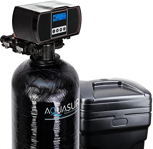 Aquasure Harmony Series Water Softener Plus Iron Removal w/Aquatrol Digital Control Head and Premium Grade Fine Mesh Resin (32,000 Grains) by Aquasure