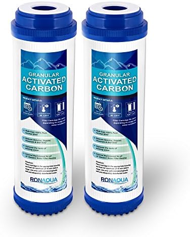 One Year Supply of Filters for System with Granular Activated Carbon Filter WELL-MATCHED with WFPFC9001, AP117, GAC-10, FXUTC, D-20A, GAC1 by Ronaqua