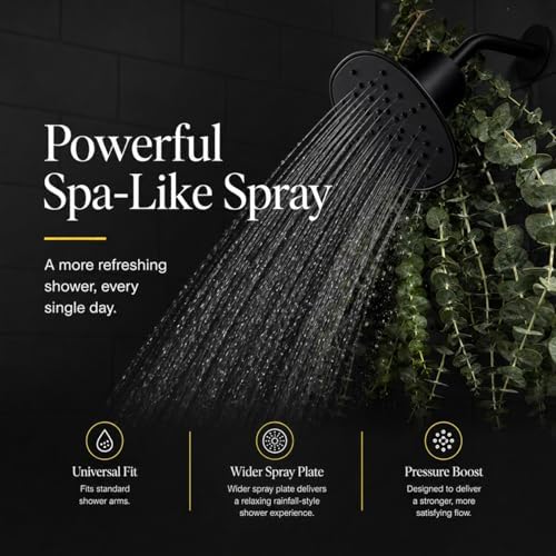 Afina Filtered Shower Head, High Pressure Rainfall (Gold) - Image 7