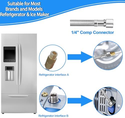Refrigerator Water Line - 6FT,Foodgrade PEX Inner Hose for Fridge Ice Maker - Image 4