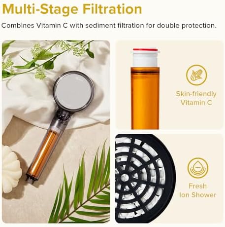Bluvia Vitamin C Filtered Shower Head | High Pressure Handheld Showerhead - Image 4