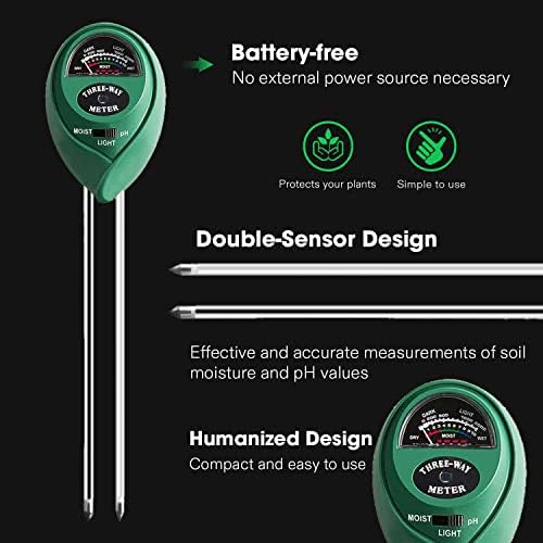 VIVOSUN Digital PH Meter, TDS and EC Pen for Water, Soil Moisture Tester for Hydroponics, Pool and Aquarium, Yellow Blue, UL Certified - Image 7