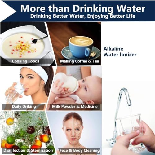 Alkaline Water Ionizer Machine for Family, pH 3.5–10.5, 7 Settings Blue - Image 6