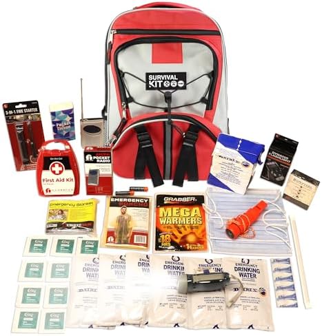 1-Person, 72 Hour Necessity Backpack Survival Kit, with Food, Water, Tools by GuardianSurvivalGear