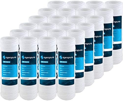 SpiroPure SP-CW10 10x2.5 10 um Water Filter SWC-25-1010 CW-F 155186-43 24PK by SpiroPure