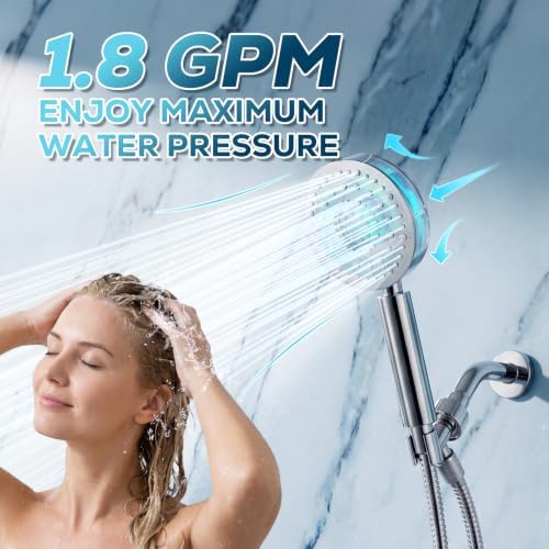 Metal 6-Spray Shower Head with Handheld High Pressure - Image 4