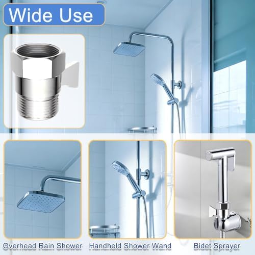 Shower Head Shut Off Control Valve, Pressure Reducer, Flow Restrictor - Image 5