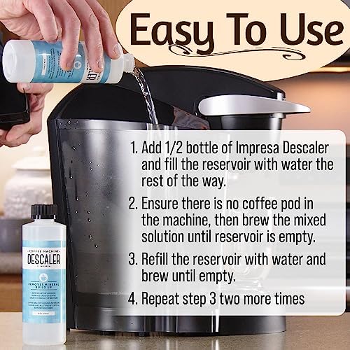 IMPRESA Coffee Machine Descaler - Universal Descaling Solution - 3 Pack - Image 5