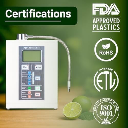 Aqua Ionizer Deluxe 7.0 | Water Ionizer | Alkaline Water Filtration System | Produces pH 4.5-11.0 | Up to -800mV ORP | 4000 Liters Per Filter | 7 Water Settings - Image 2