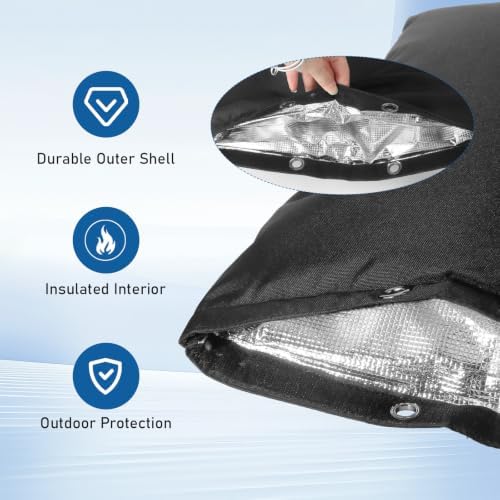 Backflow Preventer Insulation Cover for Winter Protection 20" H x 17" W - Image 5