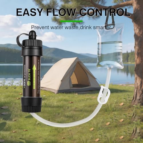 Multifunction Water Filter System, 0.01 Mmicron Mini Water Filtration Straw，Portable Survival Gear for Camping, Backpacking, Fishing, Hunting & Outdoor Adventure - Image 5