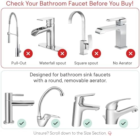 Qure Skincare Bathroom Sink Filter Water Faucet for Skin, Reduces 99% Chlorine and Heavy Metals, Skin Hydration in 4 Weeks, Reduces Build-Up, Balances pH, Softer Skin & Hair - White - Image 4