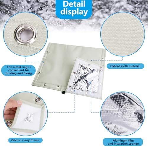 30" W x 24" H 3-Way Opening Backflow Preventer Insulation Cover (5°F) - Image 3