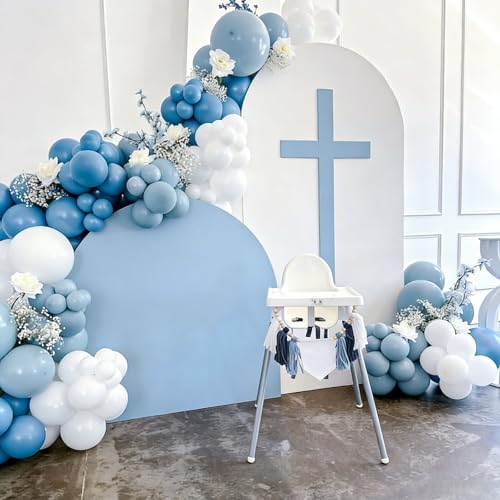 Dusty Blue Balloon Arch Kit,129Pcs Light Blue Balloons - Image 4