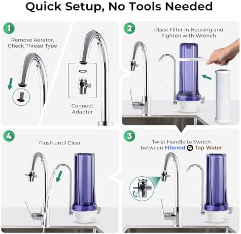 iSpring CKC1C-PB Lead Removal Countertop Drinking Water Filteration System - Image 5