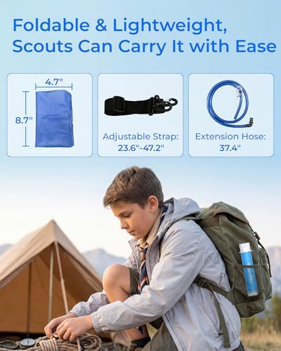 Waterdrop Gravity Water Bag, Compatible with Water Filter Straw - Image 6