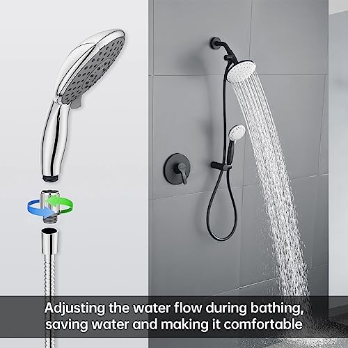MAAYAYA 2-Pack Shower Flow Control Valve, Rotating Body, Chrome - Image 4