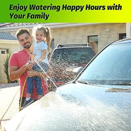 AUTOMAN Metal Hose Nozzle, High Pressure Garden Hose Sprayer, 100% Metal Water Hose Nozzle, Adjustable Watering Nozzle, Heavy Duty Garden Nozzle for Watering Plants & Lawns, Washing Cars & Pets - Image 7