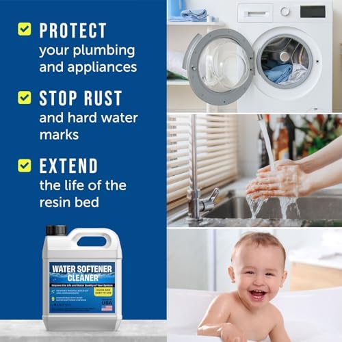 Maplefield Water Softener Cleaner Solution - 16 oz (2 uses) - Recharge Resin, Remove Contaminants and Mineral Build up - Universal Fit for Household Water Softener System - Easy DIY Use - Image 3