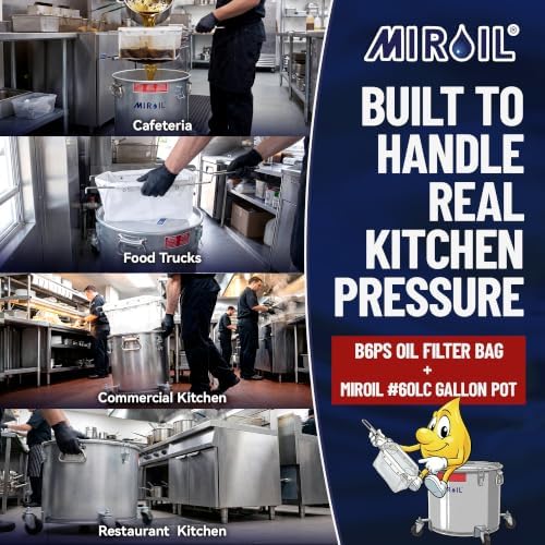 MirOil Filter Pot Combo, Oil Pot & Filter Bag, Model #60LC, 7 Gallon - Image 5