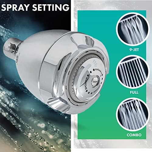 Niagara Conservation Earth Spa with Soap and Soak High Efficiency 1.5 GPM Showerhead in Chrome, N2915C-V - Image 4