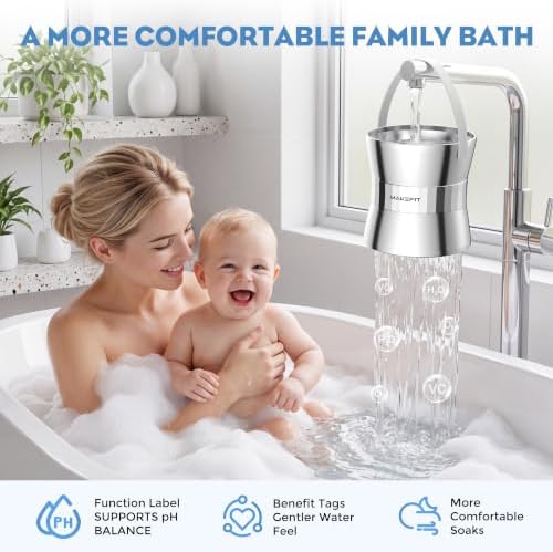 MakeFit Bathtub Faucet Filter, 8-Stage Bath Water Filter for Hard Water - Image 6
