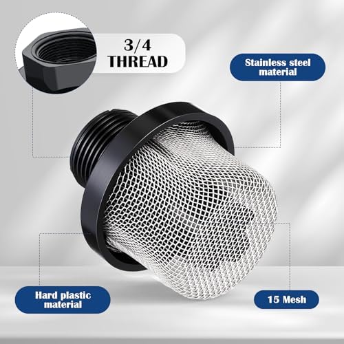 Nuanchu 2 Pcs 3/4 Inch Garden Hose Filter Inlet Strainer, Outer Diameter - Image 3