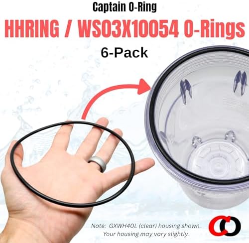 Replacement HHRING / WS03X10054 O-Rings for GE GXWH30C, GXWH35F, GNWH38F, GNWH38S, GXWH40L Whole House Filters by Captain O-Ring LLC (6 Pack) - Image 4